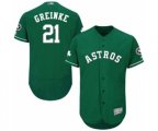 Houston Astros Zack Greinke Green Celtic Flexbase Authentic Collection Baseball Player Jersey