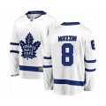 Toronto Maple Leafs #8 Jake Muzzin Authentic White Away Fanatics Branded Breakaway Hockey Jersey