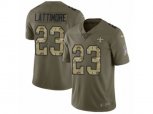 New Orleans Saints #23 Marshon Lattimore Limited Olive Camo 2017 Salute to Service NFL Jersey