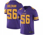 Minnesota Vikings #56 Chris Doleman Limited Purple Rush Vapor Untouchable Football Jersey