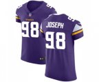 Minnesota Vikings #98 Linval Joseph Purple Team Color Vapor Untouchable Elite Player Football Jersey