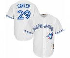 Toronto Blue Jays #29 Joe Carter Authentic White Cooperstown Baseball Jersey