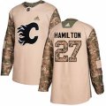 Calgary Flames #27 Dougie Hamilton Authentic Camo Veterans Day Practice NHL Jersey