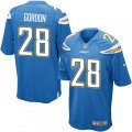Los Angeles Chargers #28 Melvin Gordon Game Electric Blue Alternate NFL Jersey