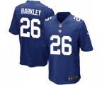 New York Giants #26 Saquon Barkley Game Royal Blue Team Color Football Jersey