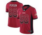 San Francisco 49ers #68 Mike Person Limited Red Rush Drift Fashion NFL Jersey