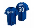 Los Angeles Dodgers Mookie Betts Royal 2020 World Series Champions Replica Jersey