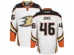 Reebok Anaheim Ducks #46 Max Jones Authentic White Away NHL Jersey