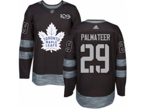 Toronto Maple Leafs #29 Mike Palmateer Authentic Black 1917-2017 100th Anniversary NHL Jersey