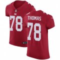 New York Giants #78 Andrew Thomas Red Alternate Stitched NFL New Elite Jersey