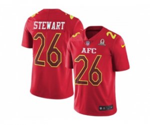 Denver Broncos #26 Darian Stewart Red Stitched NFL Limited AFC 2017 Pro Bowl Jersey
