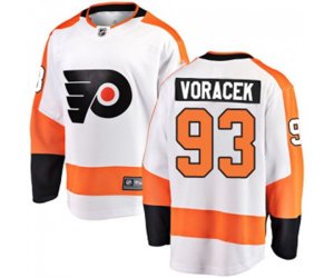 Philadelphia Flyers #93 Jakub Voracek Fanatics Branded White Away Breakaway NHL Jersey