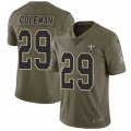 New Orleans Saints #29 Kurt Coleman Limited Olive 2017 Salute to Service NFL Jersey