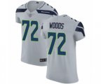 Seattle Seahawks #72 Al Woods Grey Alternate Vapor Untouchable Elite Player Football Jersey