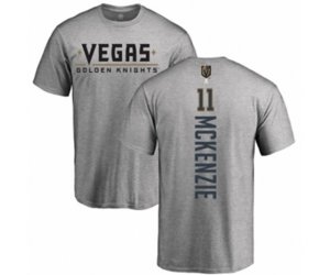 Vegas Golden Knights #11 Curtis McKenzie Gray Backer T-Shirt