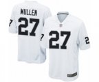 Oakland Raiders #27 Trayvon Mullen Game White Football Jersey