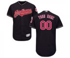 Cleveland Indians Customized Navy Blue Alternate Flex Base Authentic Collection Baseball Jersey
