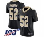 New Orleans Saints #52 Craig Robertson Black Team Color Vapor Untouchable Limited Player 100th Season Football Jersey