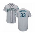 Seattle Mariners #33 Justus Sheffield Grey Road Flex Base Authentic Collection Baseball Player Jersey