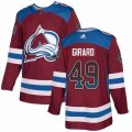Colorado Avalanche #49 Samuel Girard Authentic Burgundy Drift Fashion NHL Jersey