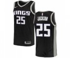 Sacramento Kings #25 Justin Jackson Swingman Black NBA Jersey Statement Edition