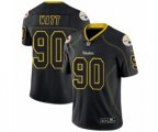 Pittsburgh Steelers #90 T. J. Watt Limited Lights Out Black Rush NFL Jersey
