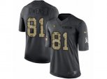 San Francisco 49ers #81 Terrell Owens Limited Black 2016 Salute to Service NFL Jersey