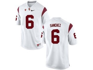 USC Trojans Mark Sanchez #6 College Football Jersey - White