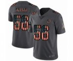 Indianapolis Colts #56 Quenton Nelson Limited Carbon Black Retro Flag Football Jersey