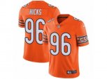 Chicago Bears #96 Akiem Hicks Vapor Untouchable Limited Orange Rush NFL Jersey