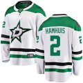 Dallas Stars #2 Dan Hamhuis Fanatics Branded White Away Breakaway NHL Jersey