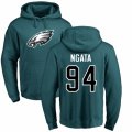 Philadelphia Eagles #94 Haloti Ngata Green Name & Number Logo Pullover Hoodie