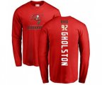 Tampa Bay Buccaneers #92 William Gholston Red Backer Long Sleeve T-Shirt