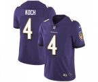 Baltimore Ravens #4 Sam Koch Purple Team Color Vapor Untouchable Limited Player Football Jersey