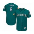 Seattle Mariners #8 Jake Fraley Teal Green Alternate Flex Base Authentic Collection Baseball Player Jersey