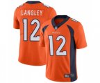Denver Broncos #12 Brendan Langley Orange Team Color Vapor Untouchable Limited Player Football Jersey