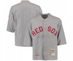 1914 Boston Red Sox #3 Babe Ruth Authentic Grey Throwback Baseball Jersey