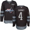 Washington Capitals #4 Taylor Chorney Authentic Black 1917-2017 100th Anniversary NHL Jersey