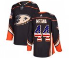 Anaheim Ducks #44 Jaycob Megna Authentic Black USA Flag Fashion Hockey Jersey
