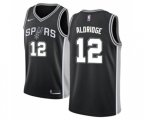 San Antonio Spurs #12 LaMarcus Aldridge Swingman Black Road NBA Jersey - Icon Edition