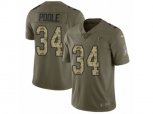 Atlanta Falcons #34 Brian Poole Limited Olive Camo 2017 Salute to Service NFL Jersey