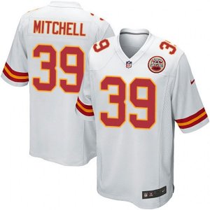 Kansas City Chiefs #39 Terrance Mitchell Game White NFL Jersey