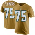 Jacksonville Jaguars #75 Ereck Flowers Gold Rush Pride Name & Number T-Shirt