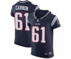 New England Patriots #61 Marcus Cannon Navy Blue Team Color Vapor Untouchable Elite Player Football Jersey