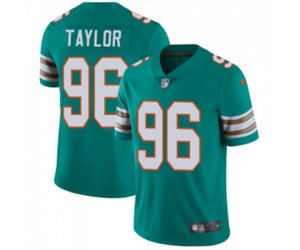 Miami Dolphins #96 Vincent Taylor Aqua Green Alternate Vapor Untouchable Limited Player Football Jersey