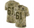 New York Jets #61 Alex Lewis Limited Camo 2018 Salute to Service Football Jersey