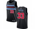 Nike Chicago Bulls #33 Scottie Pippen Swingman Black NBA Jersey - City Edition