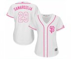 Women's San Francisco Giants #29 Jeff Samardzija Authentic White Fashion Cool Base Baseball Jersey