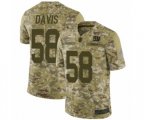 New York Giants #58 Tae Davis Limited Camo 2018 Salute to Service Football Jersey