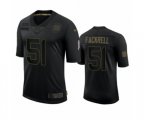 New York Giants #51 Kyler Fackrell Black 2020 Salute to Service Limited Jersey